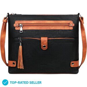 Brand New FADEON Crossbody Black Multi Pocket Designer
